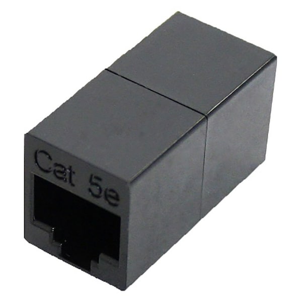 Quest Technology International Cat5E Inline Coupler, Rj45, 8P8C - Standard Black NKJ-5001 - main